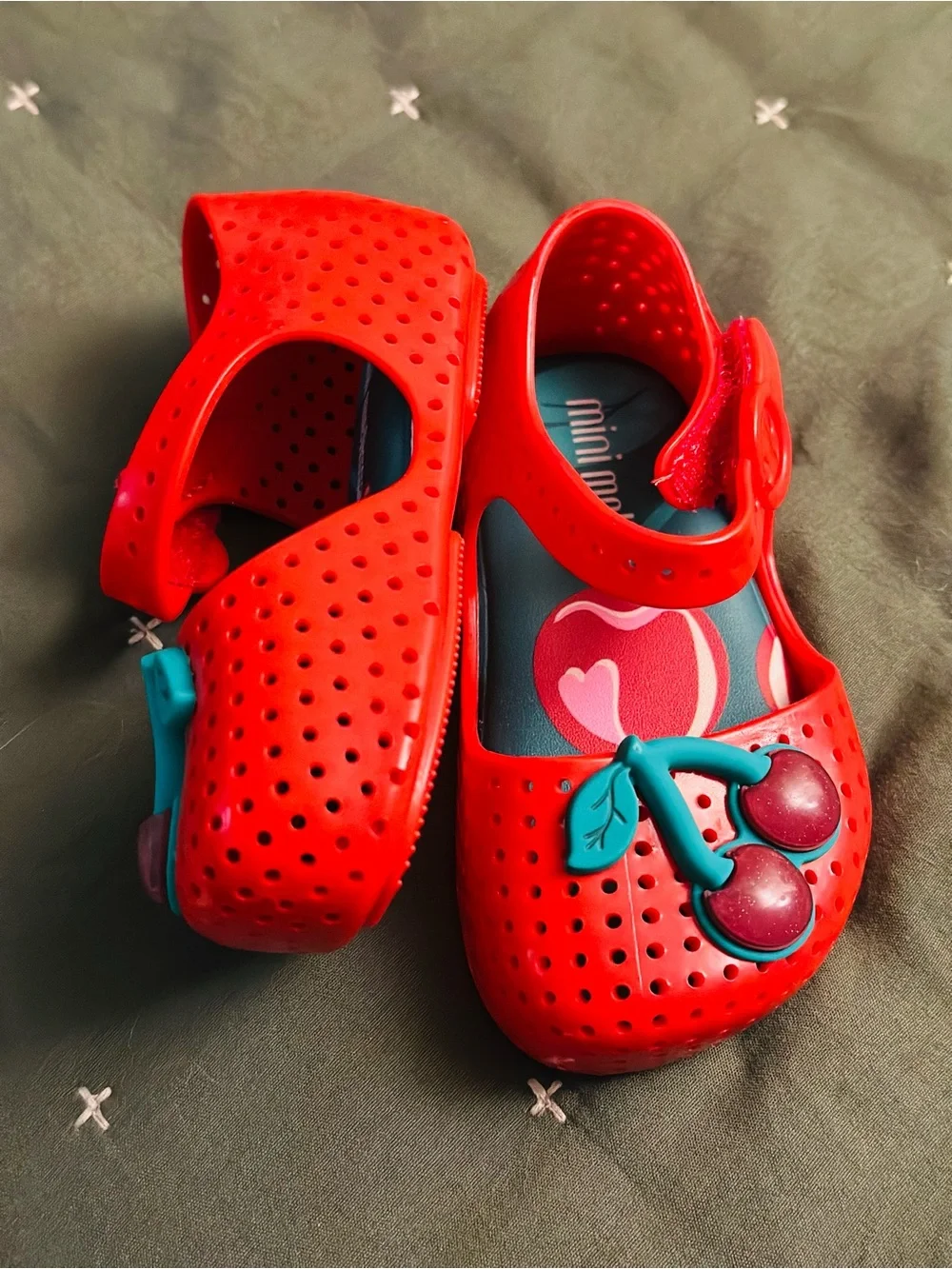 Mini Melissa Red Cherry Mary Jane FURADINHA POP